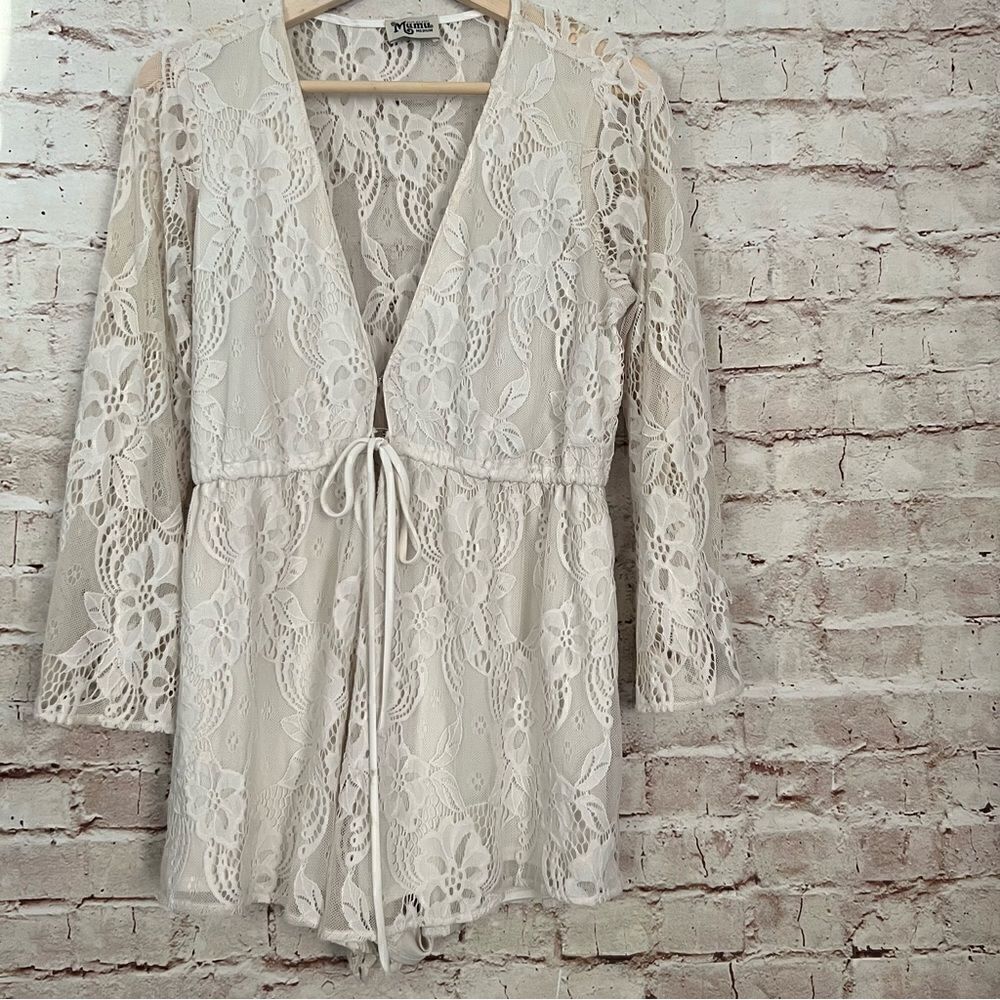 Show me your mumu lace roxy romper